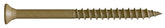 Camo 0356179 Deck Screw, #9 Thread, 3 in L, Bugle Head, Star Drive, Type 17 Slash Point, Carbon Steel, ProTech-Coated